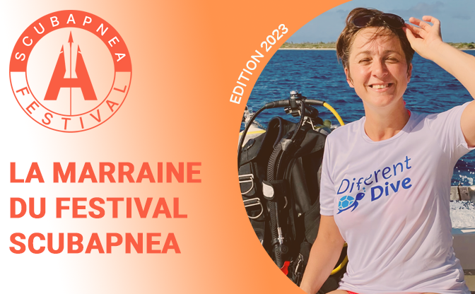  Notre Marraine Hélène, monitrice, photographe,  autrice et éditrice du blog « Different dive » : on vous la présente !